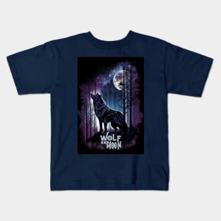 Wolf and Moon Kids T-Shirt